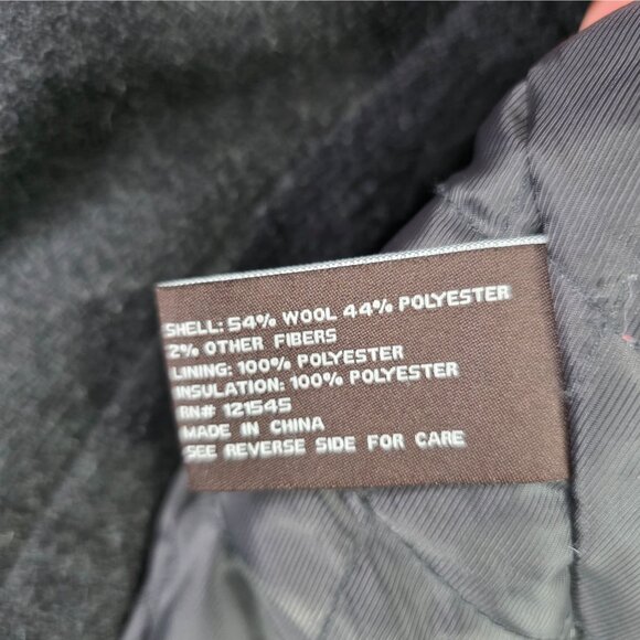 Mens Michael Kors Charcoal Gray Wool Blend Jacket Full Zip & Button Size M - Picture 4 of 8